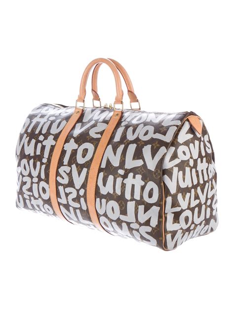 louis vuitton graffiti keepall replica|louis vuitton keepall bag size.